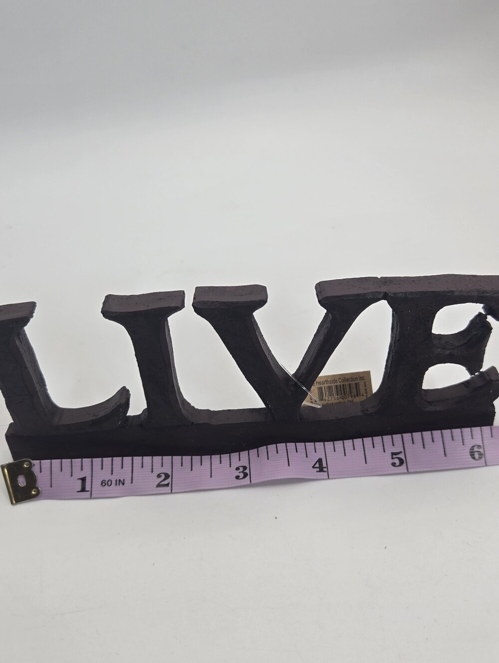 Live Resin Sign Wood Look Dark Cherry Resin